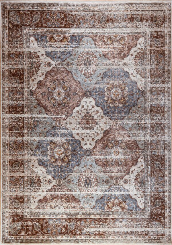 ΧΑΛΙ IMPERIAL 1801/V CREAM-TERRA - 160cm - Στρογγυλό