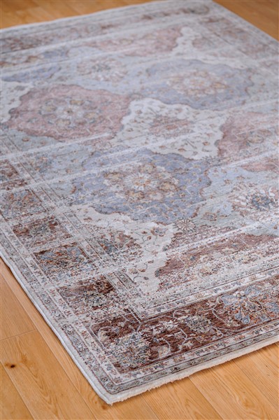 ΧΑΛΙ IMPERIAL 1801/V CREAM-TERRA - 160cm - Στρογγυλό