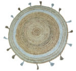 ΧΑΛΙ ΓΙΟΥΤΑ RIVOLI SILVER - 150cm-Στρογγυλό