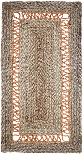 ΧΑΛΙ ΓΙΟΥΤΑ CORDA NATURAL-RUST - 070cm x 140cm