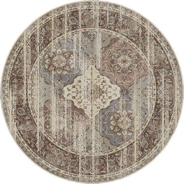 ΧΑΛΙ IMPERIAL 1801/V CREAM-TERRA - 160cm - Στρογγυλό