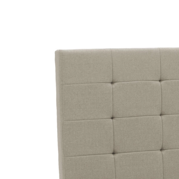 Κρεβάτι Roi  με αποθηκευτικό χώρο ύφασμα εκρού 160x200εκ