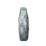 ROCHE GREY ΒΑΖΟ ΓΥΑΛΙ ΓΚΡΙ 20,5x15xH38cm