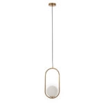 Iron Φωτιστικό Οροφής Μονόφωτο (Ε27) Μεταλλικό Χρυσό