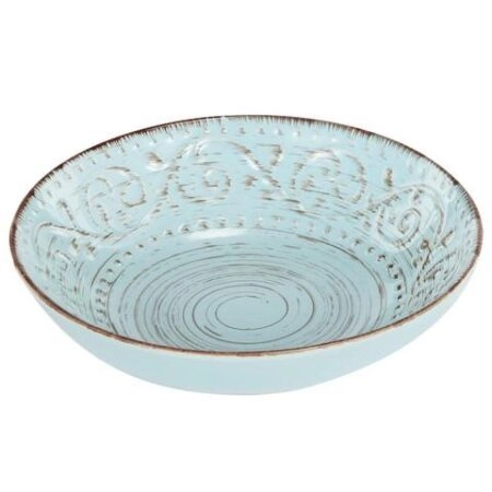 Artekko Rustic Aqua Πιάτο Σούπας Κεραμικό Γαλάζιο (20