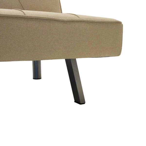 Καναπές-κρεβάτι Travis  3θέσιος με ύφασμα μπεζ 175x83x74εκ