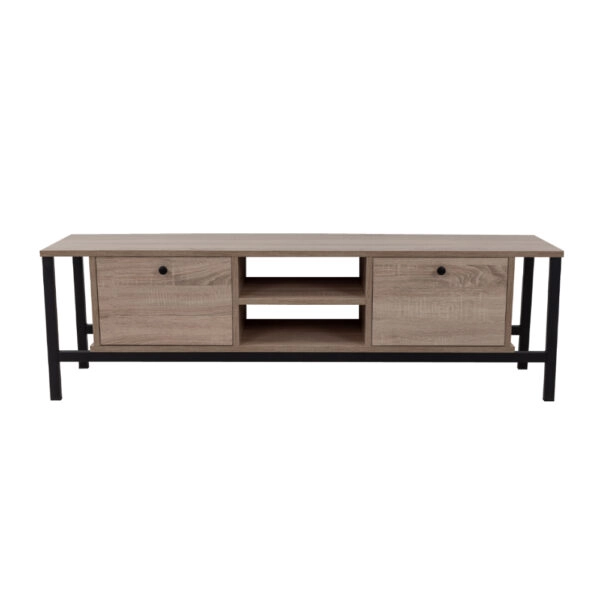 OGGI TV STAND SONOMA ΜΑΥΡΟ 150x35xH45cm