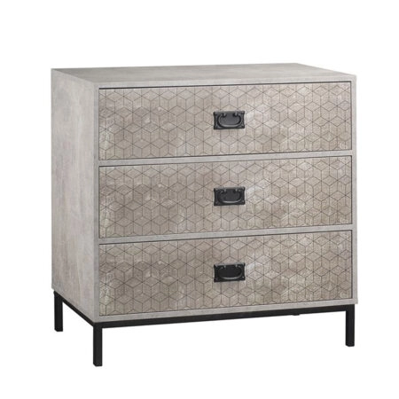 RUBIK ΣΥΡΤΑΡΙΕΡΑ 3ΣΥΡΤΑΡΙΑ CEMENT ΑΝΟΙΧΤΟ ΜΕ PATTERN 80x40xH80cm