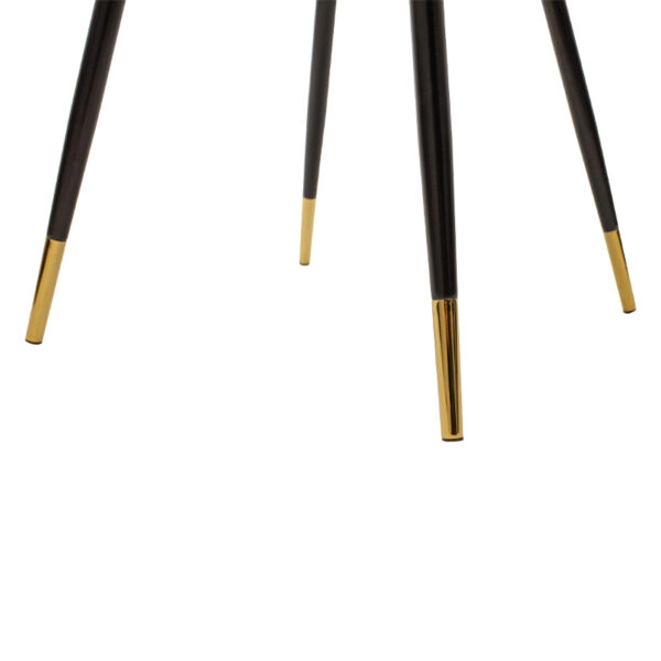 Καρέκλα Giselle βελούδο μαύρο-πόδι μαύρο χρυσό