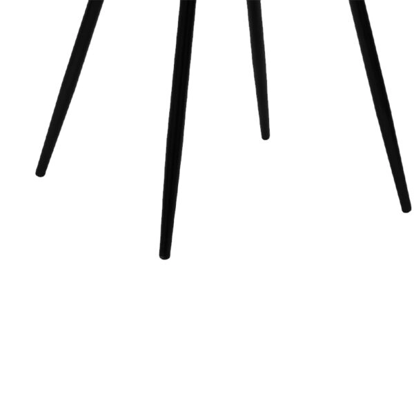 Καρέκλα Giselle βελούδο μαύρο-πόδι μαύρο