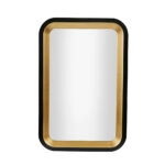 CONTRASTO ΚΑΘΡΕΠΤΗΣ ΜΑΥΡΟ ΧΡΥΣΟ 71xH107cm