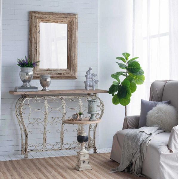 Uma Κασπώ από Τερακότα Ασημί/Γκρι (20,3x20,3x19,1)cm Σετ/2