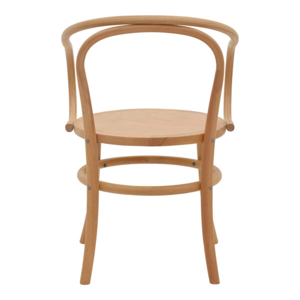 Πολυθρόνα Verfie φυσικό ξύλο οξιάς 55x50x83εκ