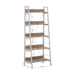 ONE STEP UP ΒΙΒΛΙΟΘΗΚΗ 5ΡΑΦΙΑ SONOMA ΛΕΥΚΟ 60x35xH149cm