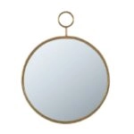 Artekko Mirror Χρυσός Μεταλλικός Καθρέπτης Τοίχου (57x4.5x72)cm