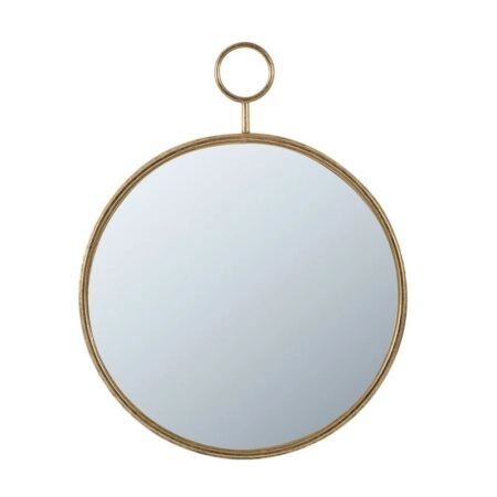 Artekko Mirror Χρυσός Μεταλλικός Καθρέπτης Τοίχου (57x4.5x72)cm
