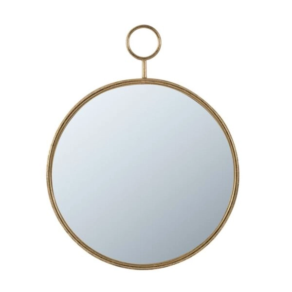 Artekko Mirror Χρυσός Μεταλλικός Καθρέπτης Τοίχου (57x4.5x72)cm
