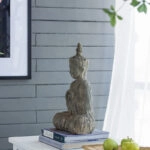 Artekko Buddha Βούδας Άγαλμα Διακοσμητικός Ρητίνη(33x16x43)cm