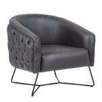 Leuddig Πολυθρόνα Moon Τεχνόδερμα (75x75x80)cm