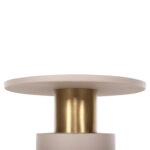 ΒΟΗΘΗΤΙΚΟ ΤΡΑΠΕΖΑΚΙ PUNJAB HM4239.03 ΜΕΤΑΛΛΟ ΣΕ ΕΚΡΟΥ-ΧΡΥΣΟΧΑΛΚΙΝΟ Φ36x47Υεκ.