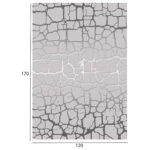 ΧΑΛΙ ΣΑΛΟΝΙΟΥ ΜΕ ΚΡΟΣΙΑ ΓΚΡΙ JOSIANE HM7677.19 120X170 εκ