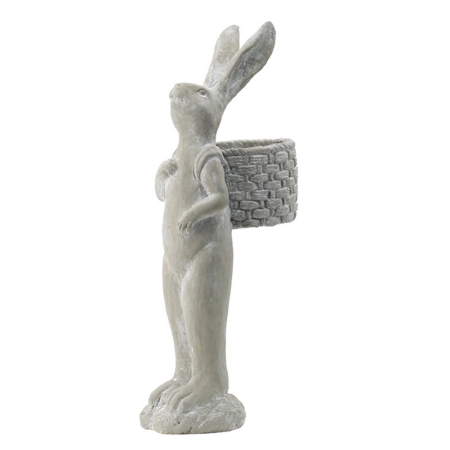 Artekko Claec Γλάστρα Κουνέλι Τσιμέντο Γκρί (21x14.5x50)cm