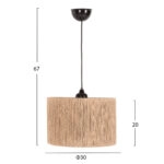 ΦΩΤΙΣΤΙΚΟ ΟΡΟΦΗΣ ΕΣΩΤΕΡΙΚΟΥ ΧΩΡΟΥ HM7944.02 NATURAL Φ30x67Yεκ.