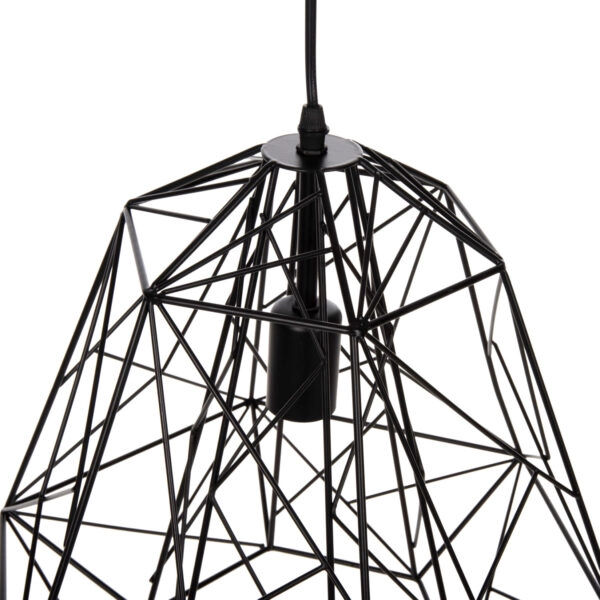 ΦΩΤΙΣΤΙΚΟ ΟΡΟΦΗΣ ΚΡΕΜΑΣΤΟ HM4066 ΜΑΥΡΟ ΜΕΤΑΛΛΙΚΟ ΚΑΠΕΛΟ 39x34x130Υεκ.