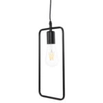 ΦΩΤΙΣΤΙΚΟ ΟΡΟΦΗΣ ΚΡΕΜΑΣΤΟ HM4097 ΜΑΥΡΟ ΜΕΤΑΛΛΙΚΟ ΟΡΘΟΓΩΝΙΟ 17,5x133Υεκ.