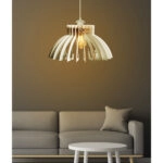 ΦΩΤΙΣΤΙΚΟ ΟΡΟΦΗΣ ΞΥΛΙΝΟ ΚΡΕΜΑΣΤΟ ΛΕΥΚΟ HM7350.02 Φ54x65Υ εκ.