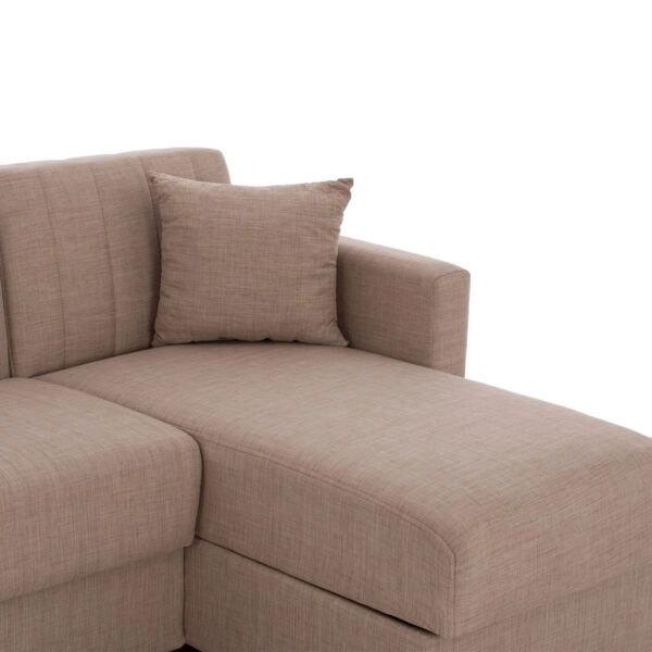 ΚΑΝΑΠΕΣ ΚΡΕΒΑΤΙ GHUFRAN ΓΩΝΙΑ ΑΝΑΣΤΡΕΨΙΜΗ ΜΠΕΖ HM3244.04 ΜΕ ΑΠΟΘΗΚΕΤΙΚΟ ΧΩΡΟ 200x133x77Yεκ.