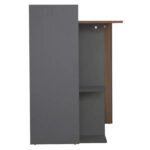 ΓΡΑΦΕΙΟ ΜΕΛΑΜΙΝΗΣ HM8994.01 ΚΑΡΥΔΙ ΓΚΡΙ 112x55x85Y εκ.