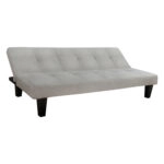 ΚΑΝΑΠΕΣ ΚΡΕΒΑΤΙ ODESSA HM3000.01 ΥΦΑΣΜΑ ΜΠΕΖ 179x80x79 εκ.