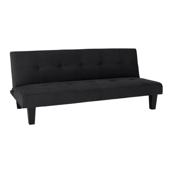 ΚΑΝΑΠΕΣ ΚΡΕΒΑΤΙ ODESSA HM3000.14 ΜΑΥΡΟ ΒΕΛΟΥΔΟ 180x83x75Y εκ.