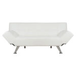 ΚΑΝΑΠΕΣ ΚΡΕΒΑΤΙ HM3001.01 THOM ΜΕ ΑΝΑΔΙΠΛΟΥΜΕΝΑ ΜΠΡΑΤΣΑ ΛΕΥΚΟ PU 189x93x82Υεκ.