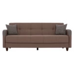ΚΑΝΑΠΕΣ ΚΡΕΒΑΤΙ ΤΡΙΘΕΣΙΟΣ SANNA HM3245.01 ΜΠΕΖ 210x82x86 εκ.