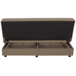 ΚΑΝΑΠΕΣ ΚΡΕΒΑΤΙ ANDRI ΤΡΙΘΕΣΙΟΣ ΚΑΦΕ HM3239.02 180x72x77Υ εκ.