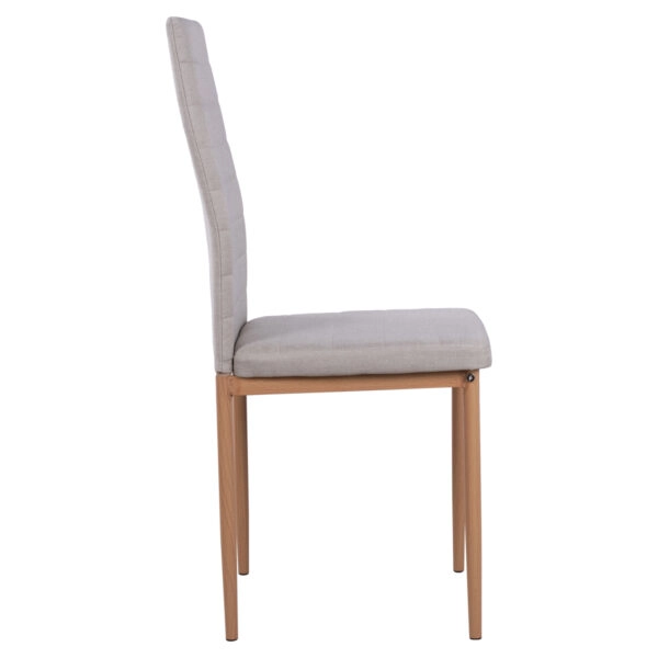 ΚΑΡΕΚΛΑ ΜΕΤΑΛΛΙΚΗ LADY HM0037.14 ΜΠΕΖ ΥΦΑΣΜΑ ΜΕΤΑΛΛΙΚΟ ΣΚΕΛΕΤΟ K/D 40x48x95 εκ.