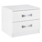 ΚΟΜΟΔΙΝΟ ΜΕ 2 ΣΥΡΤΑΡΙΑ ASHLYN ΚΑΙ ΑΣΗΜΙ ΧΕΡΟΥΛΙ HM2235.05 ΛΕΥΚΟ 48x40,5x41,5Y εκ.