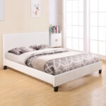 ΚΡΕΒΑΤΙ BECCA 150x200 εκ. ΜΕ PU ΛΕΥΚΟ HM553.01