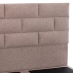 ΚΡΕΒΑΤΙ SOLEDAD ΜΠΕΖ HM644.22 ΓΙΑ ΣΤΡΩΜΑ 150x200 εκ.