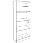 ΝΤΟΥΛΑΠΑ 2ΦΥΛΛΗ BAILEY ΜΕ ΤΡΙΑ ΡΑΦΙΑ HM337.01 ZEBRANO 60Χ42Χ180εκ.