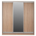 ΝΤΟΥΛΑΠΑ 3ΦΥΛΛΗ ΣΥΡΟΜΕΝΗ ΜΕ ΚΑΘΡΕΠΤΗ SONAMA OAK HM2435 200X60X210Υεκ