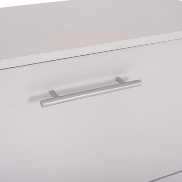 ΠΑΠΟΥΤΣΟΘΗΚΗ DAVINA ΜΕΛΑΜΙΝΗΣ 3ΘΕΣΕΩΝ HM2221.05 ΛΕΥΚΗ 62Χ24Χ110Υ εκ.