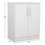 ΠΑΠΟΥΤΣΟΘΗΚΗ ΝΤΟΥΛΑΠΙ EMERIE ΜΕΛΑΜΙΝΗΣ ΛΕΥΚΗ 60x40x80Υεκ.HM2206.05