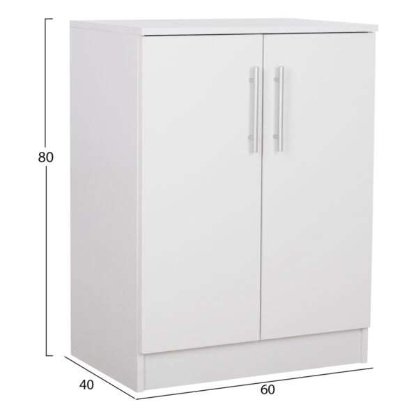 ΠΑΠΟΥΤΣΟΘΗΚΗ ΝΤΟΥΛΑΠΙ EMERIE ΜΕΛΑΜΙΝΗΣ ΛΕΥΚΗ 60x40x80Υεκ.HM2206.05