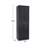 ΠΑΠΟΥΤΣΟΘΗΚΗ ΞΥΛΙΝΗ DAYANNA ΜΕ 6 ΡΑΦΙΑ 60X43X180.5εκ. ZEBRANO HM2379.01