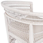 ΠΟΛΥΘΡΟΝΑ MALAWI HM9635.02 ΞΥΛΟ ΜΑΟΝΙ ΜΕ RATTAN ΛΕΥΚΟ-ΛΕΥΚΟ ΜΑΞΙΛΑΡΙ 80x70x86Υεκ.
