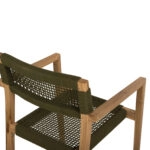 ΠΟΛΥΘΡΟΝΑ CHARLOTTE HM9637.05 ΞΥΛΟ TEAK ΦΥΣΙΚΟ & ΠΡΑΣΙΝΟ ΣΧΟΙΝΙ 59x54x83Y εκ.
