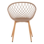 ΠΟΛΥΘΡΟΝΑ ΠΟΛΥΠΡΟΠΥΛΕΝΙΟΥ ΚΑΠΟΥΤΣΙΝΟ ΜΕΤΑΛΛΙΚΑ ΠΟΔΙΑ ARIADNE HM8001.13 63x56x80Y εκ.